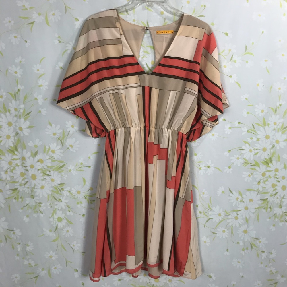 Alice + Olivia Designer Silk Tunic Dress S